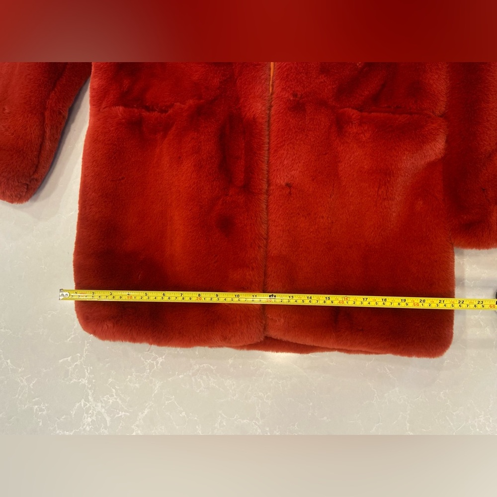 Apparis Sophie Faux Fur Coat Ginger - Picture 15 of 15